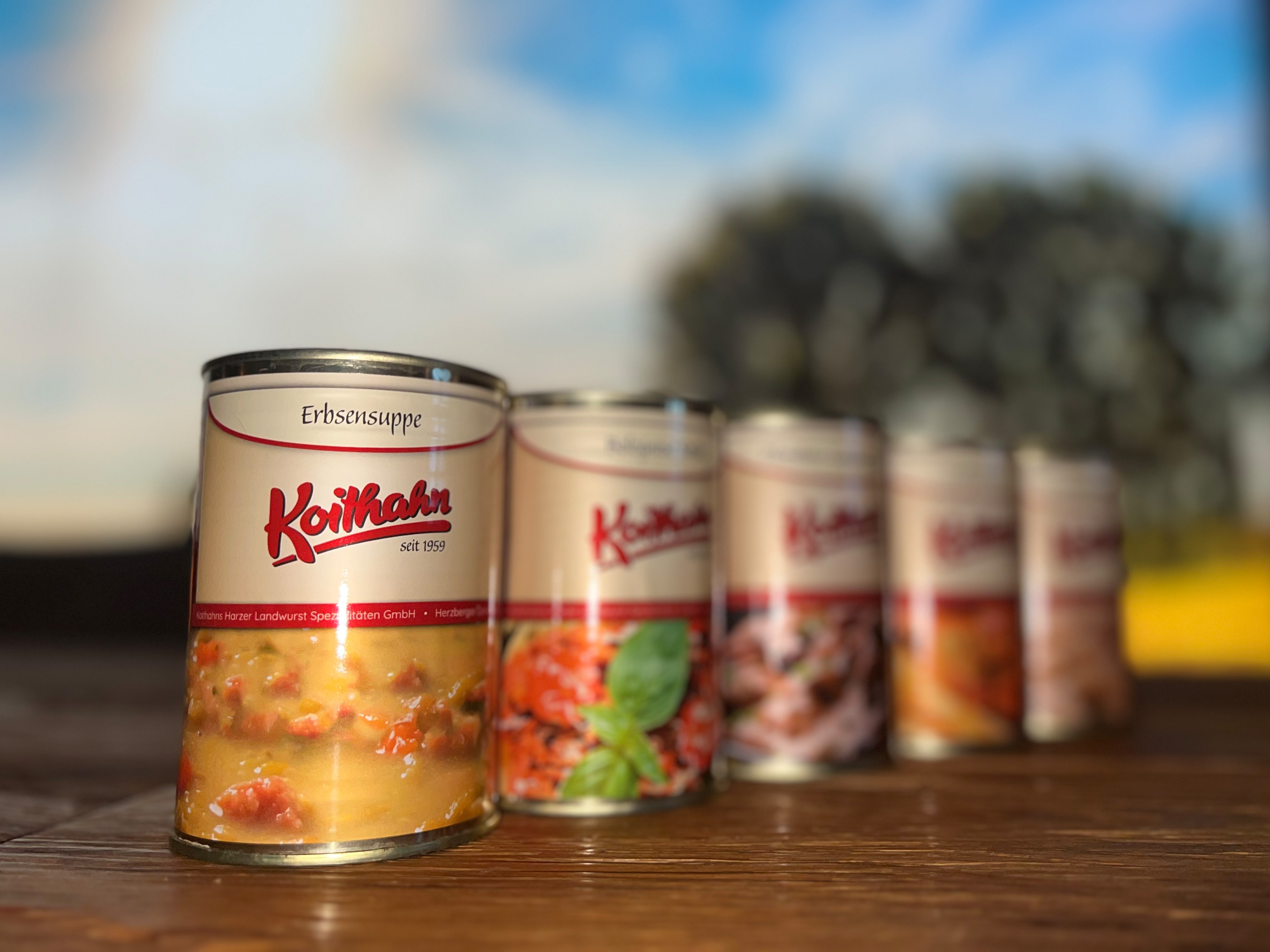 Erbsensuppe in der Dose